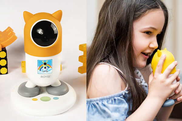 ROYBI的造型如同玩具，具有情感支持与陪伴功能。
