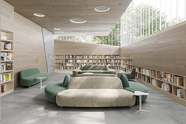震旦与知名工业设计大师喜多俊之合作推出新品Angle K沙发，让人们沉浸于阅读的力量和乐趣