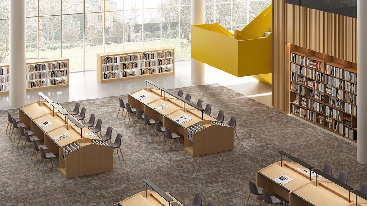 Newspaper &amp; Magazine Reading Table