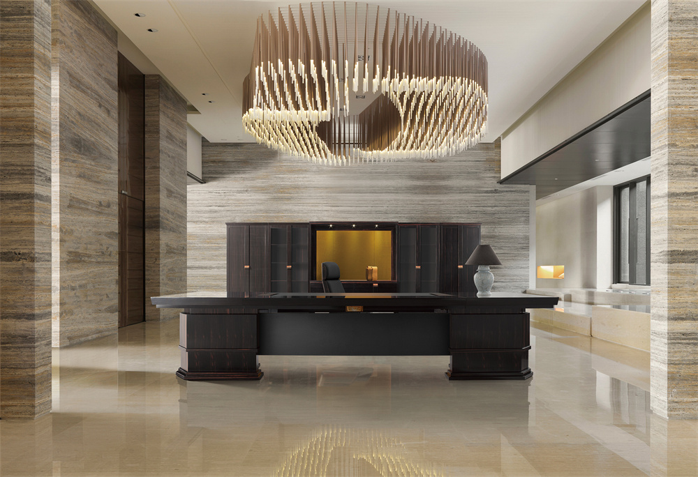 “大乾元”外观汲取唐代建筑，更引用易经乾卦“乾者天也，至高无上”之意，传递领导者贞正坚固，开放包容的气质。